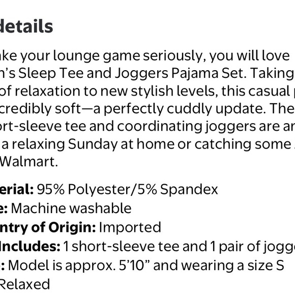 Womens Joyspun 2PC PJ Set Size L 12/14 - Picture 4 of 5